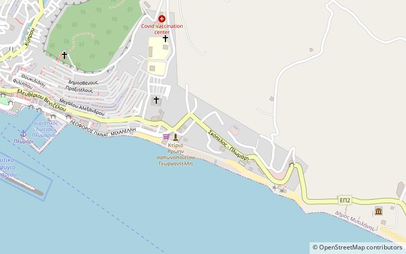 Plomari location map