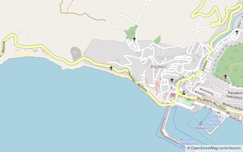 ammoudeli plomari location map