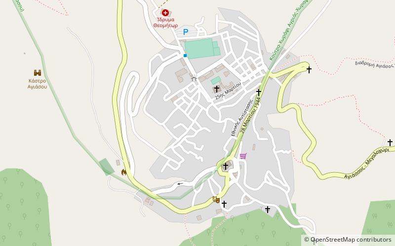 Agiasos location map