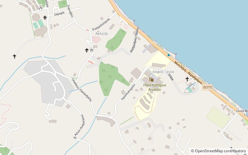 universitat der agais lesbos location map