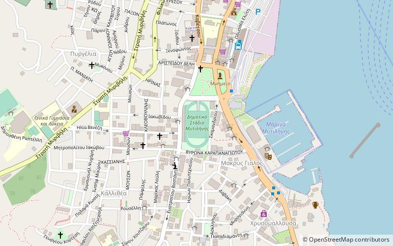 Mytilene Municipal Stadium location map