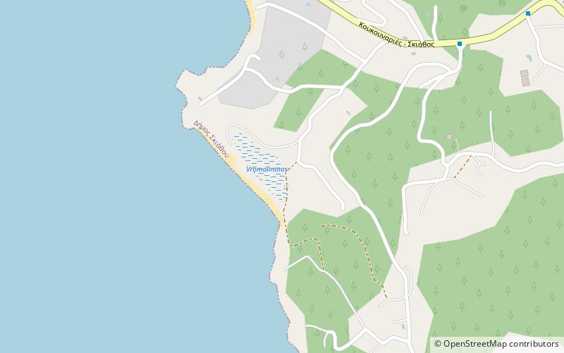 vromolimnos skiatos location map