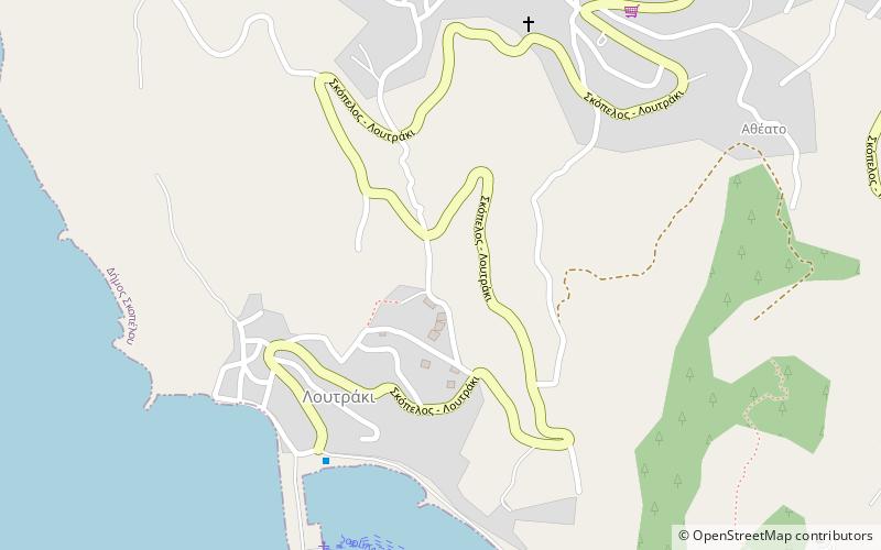 Glossa location map