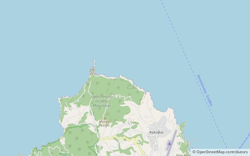 lalaria beach skiatos location map