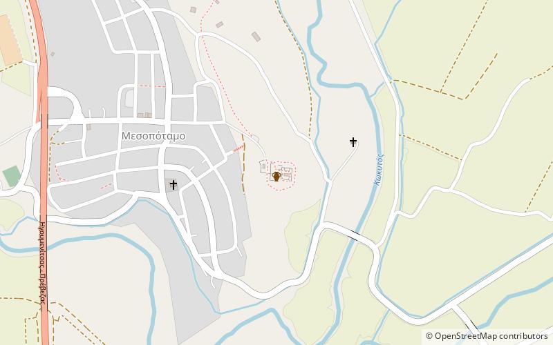 Nekromanteion location map
