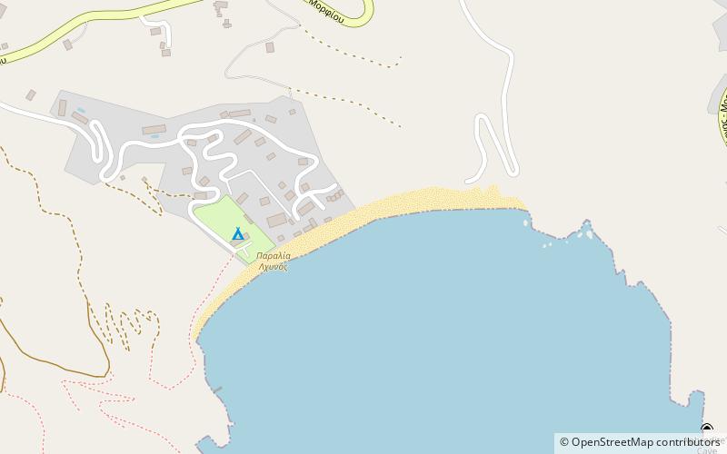 lichnos beach hotel suites parga location map