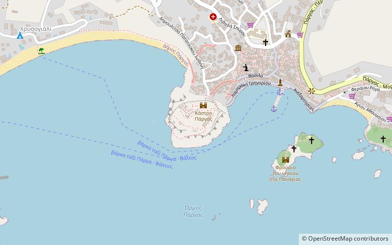 venetian castle parga location map