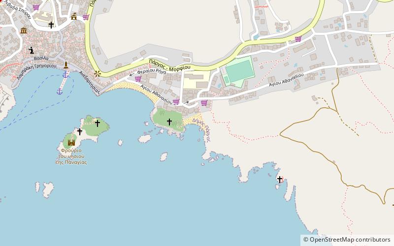 Piso Krioneri Beach location map