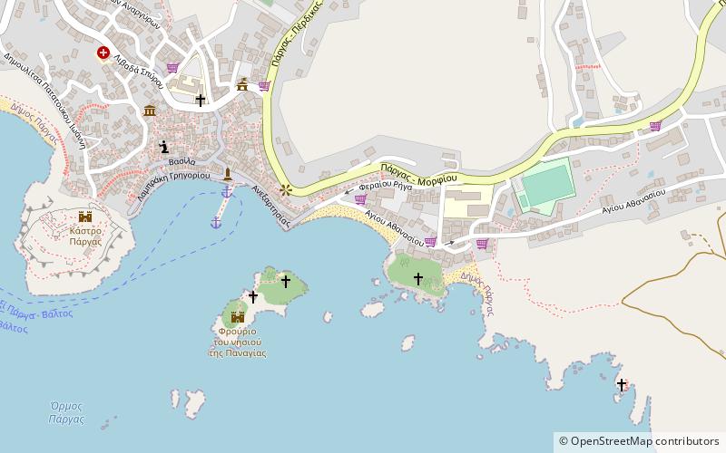 Krioneri Beach location map