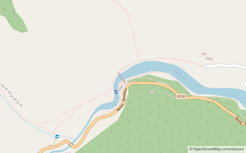 Portaikos Bridge location map