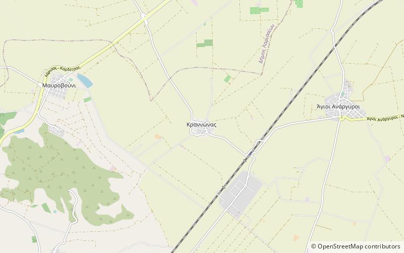 Krannón location map
