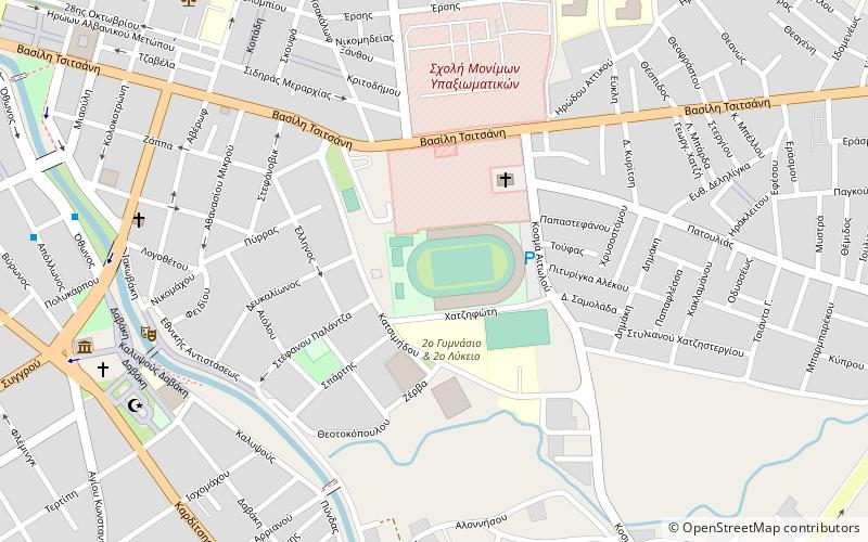 trikala municipal stadium location map