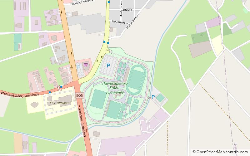 panepirotan national athletic center ioanina location map