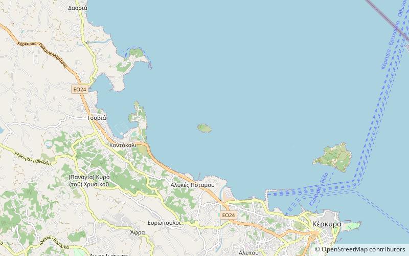 Lazaretto Island location map