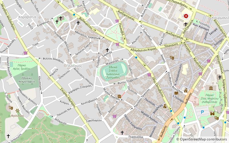 zosimades stadium ioannina location map