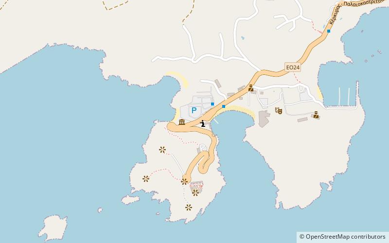 Corfu Aquarium location map