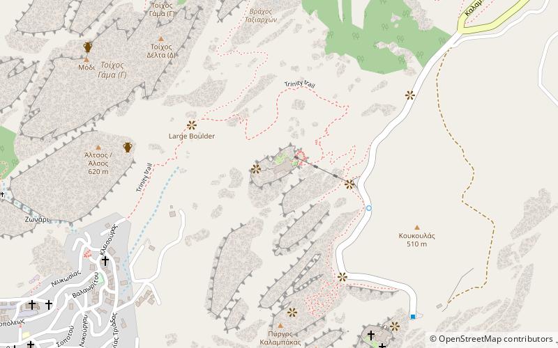 Monastère d'Agía Triáda des Météores location map