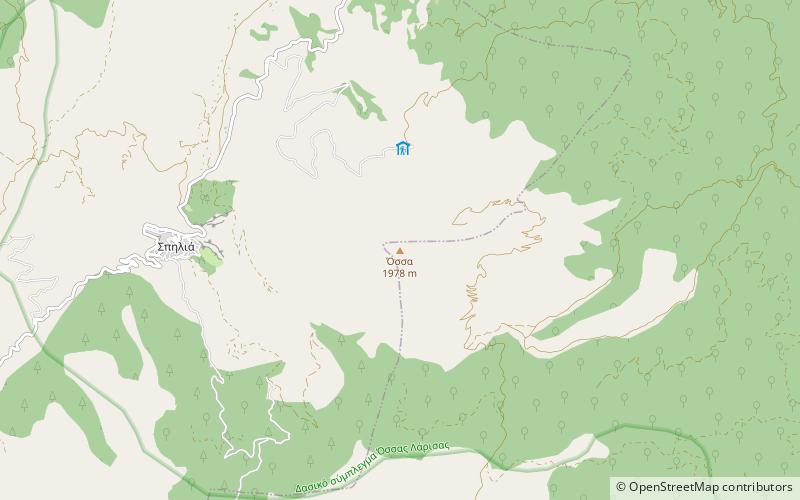Ossa location map