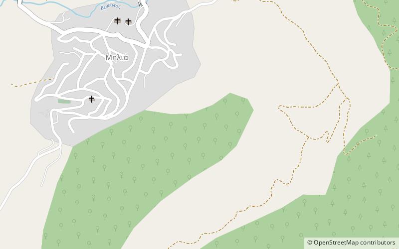milea park narodowy pindus location map