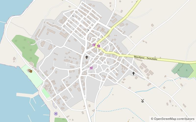 Moúdros location map