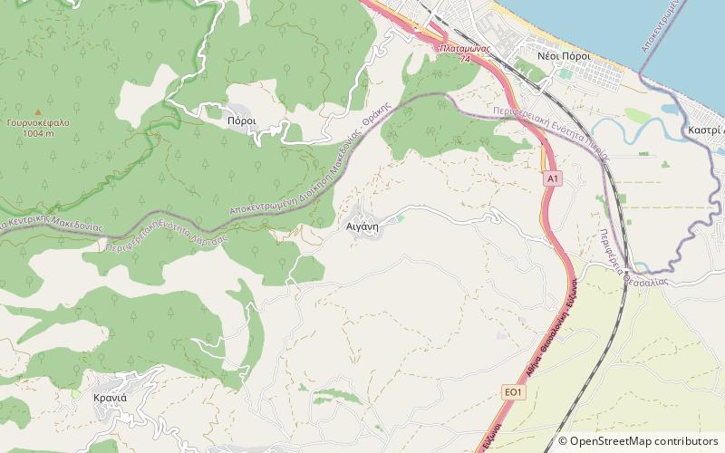 Aigani location map