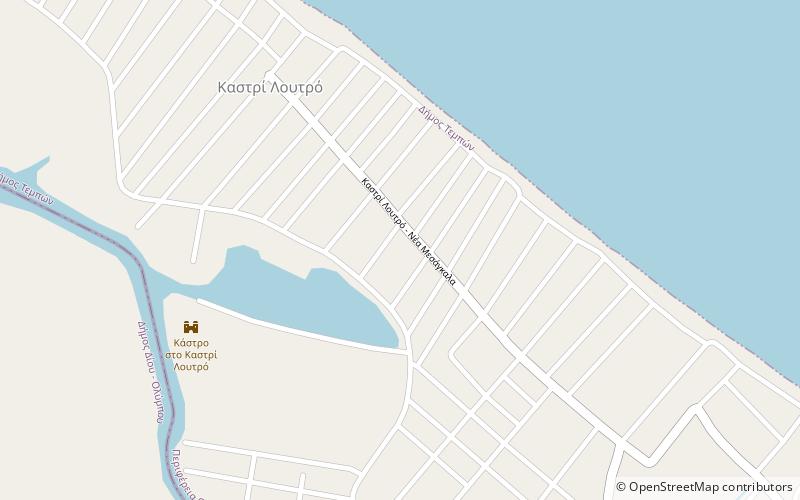 kastri loutro location map