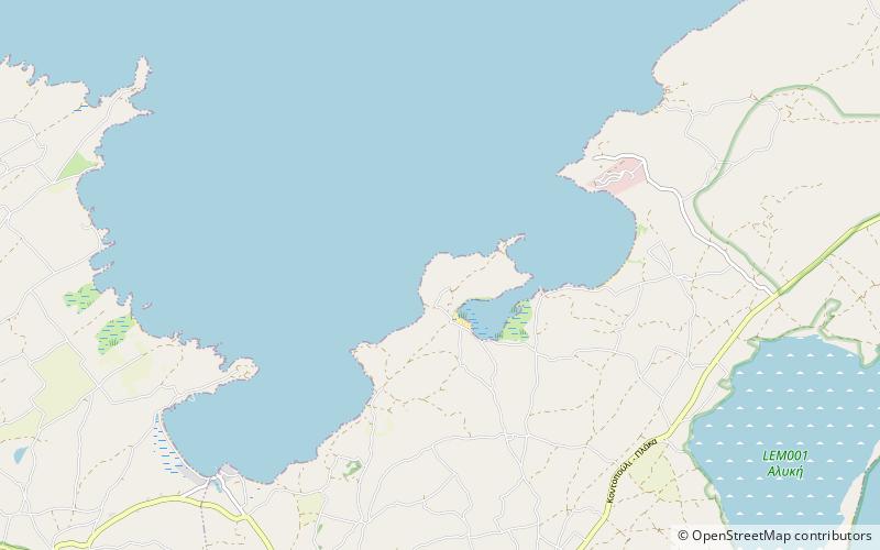 Hephaestia location map