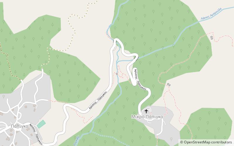 gephyri tou lole park narodowy wikos wjosa location map