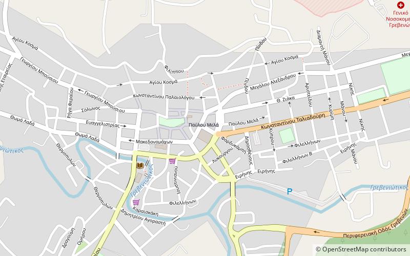 Grevená location map