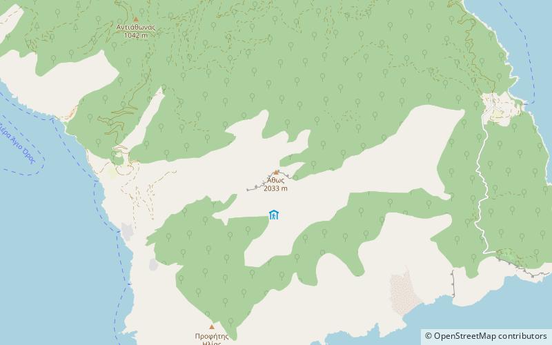 athos location map