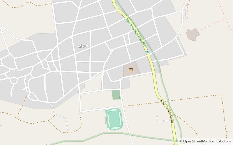 wasserorgel von dion litochoro location map