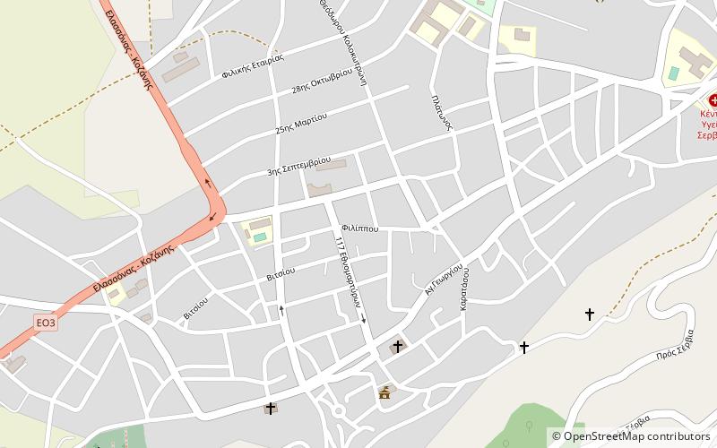 servia location map