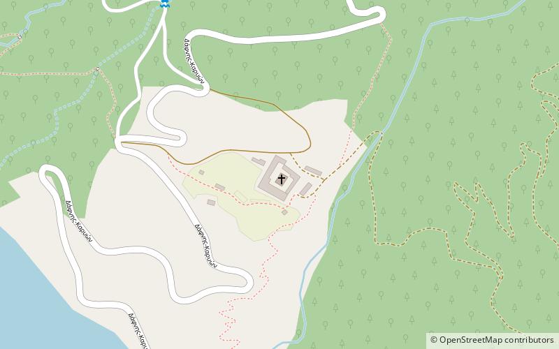 Monasterio de Xiropotamo location map