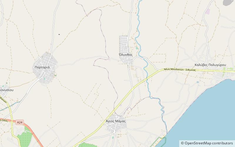 Olinto location map