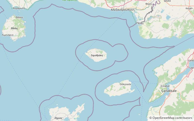 panaghia krimniotissa samotraka location map