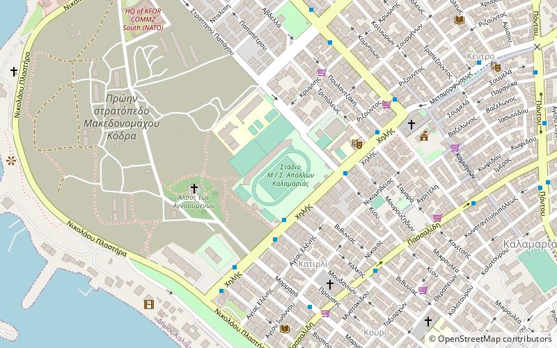 Kalamaria Stadium location map