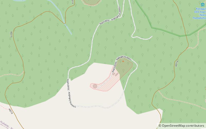 Mount Chortiatis location map