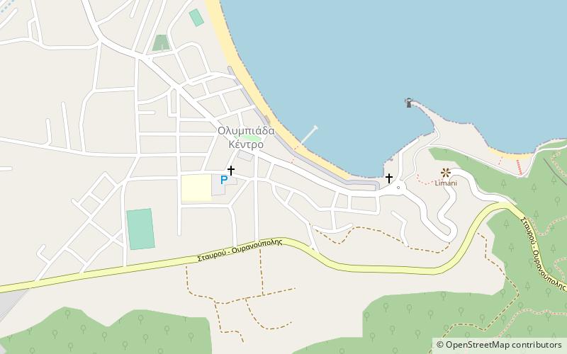 Stagira location map