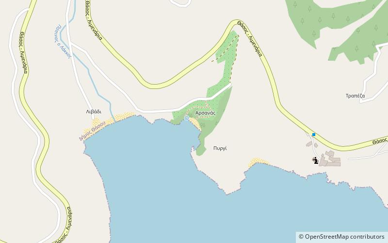 Arsanas Beach location map