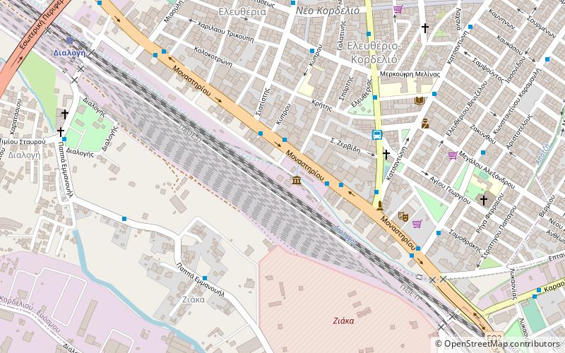 Railway Museum of Thessaloniki location map