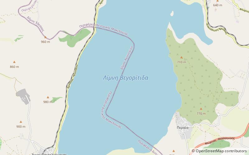 Lake Vegoritida location map