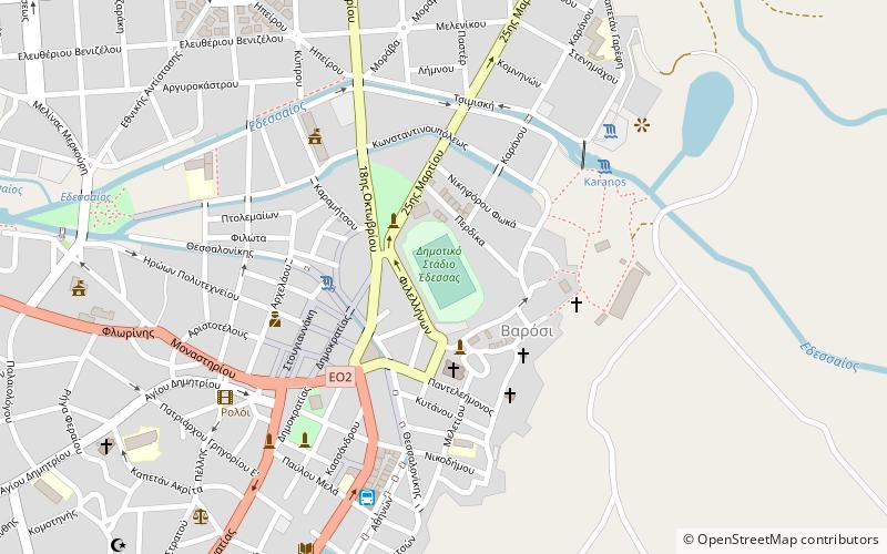 Municipal Stadium of Edessa location map