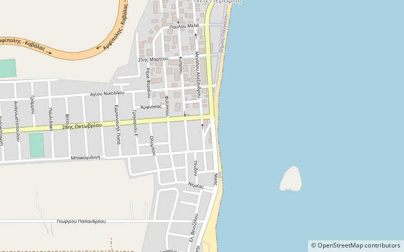 Nea Peramos location map