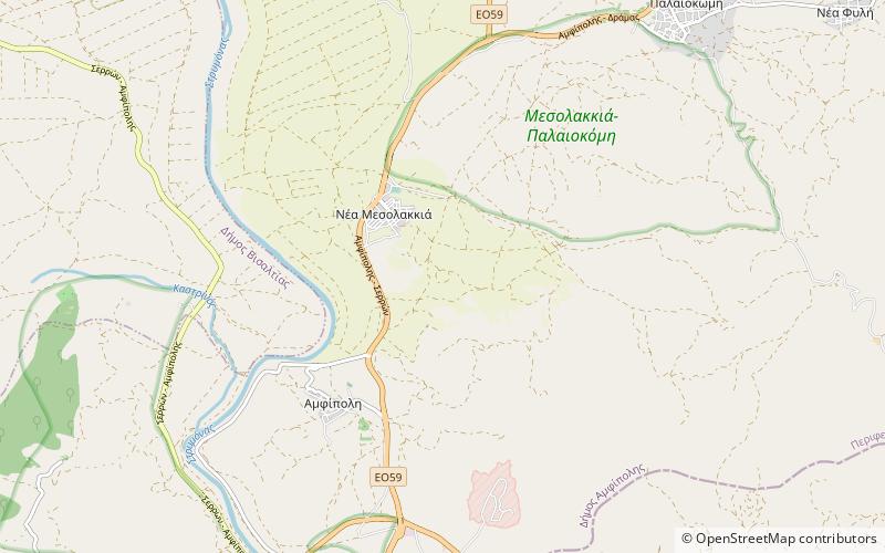 tombeau damphipolis location map