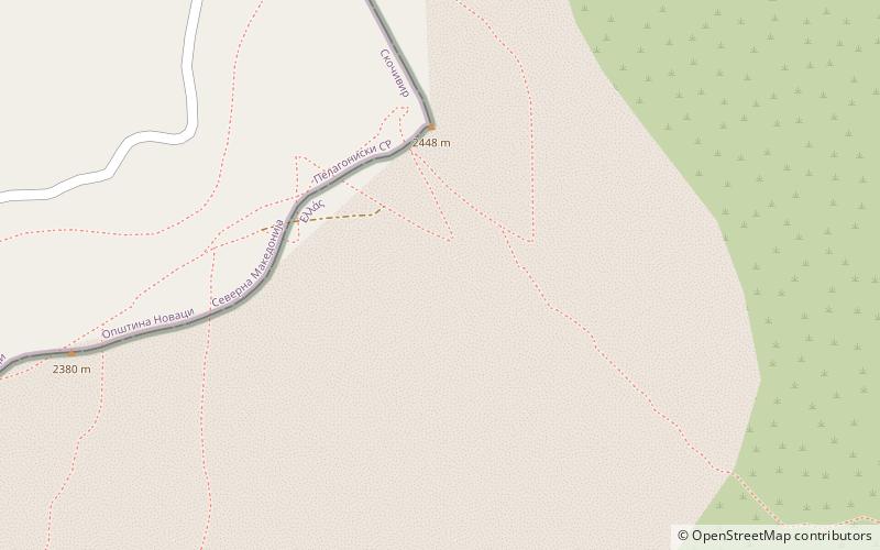 Voras Mountains location map