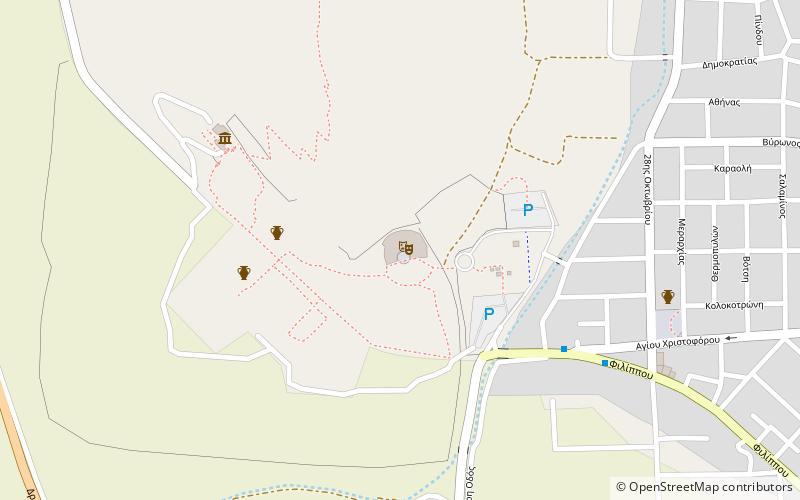 archaio theatro philippon krinides location map