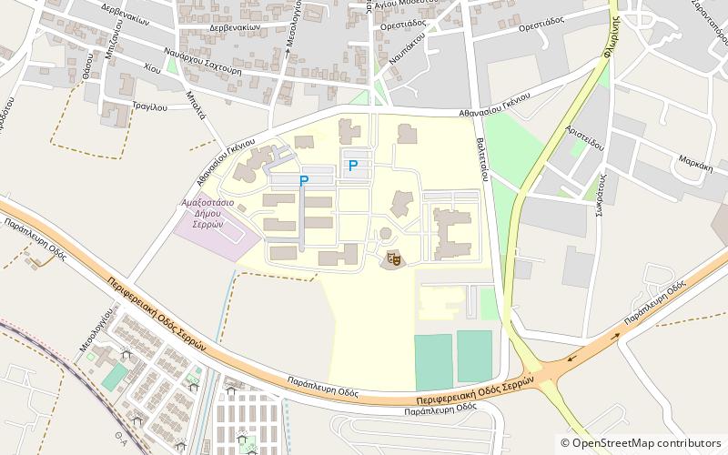 technological educational institute of central macedonia seres location map