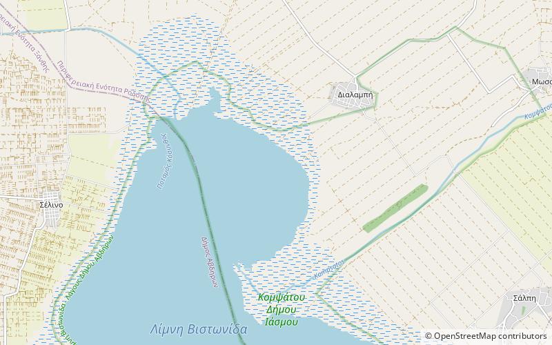 Vistonída location map