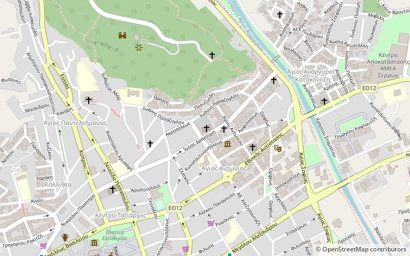 saints theodore tyro and theodore stratelates church seres location map