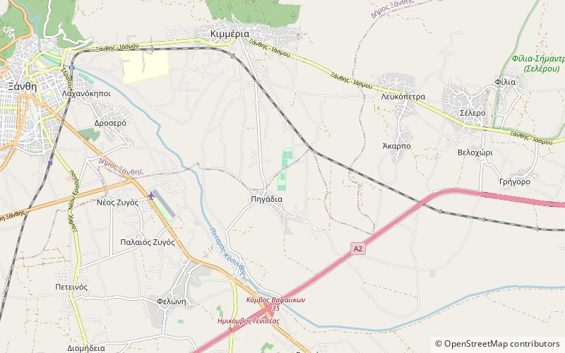 Xanthi Arena location map